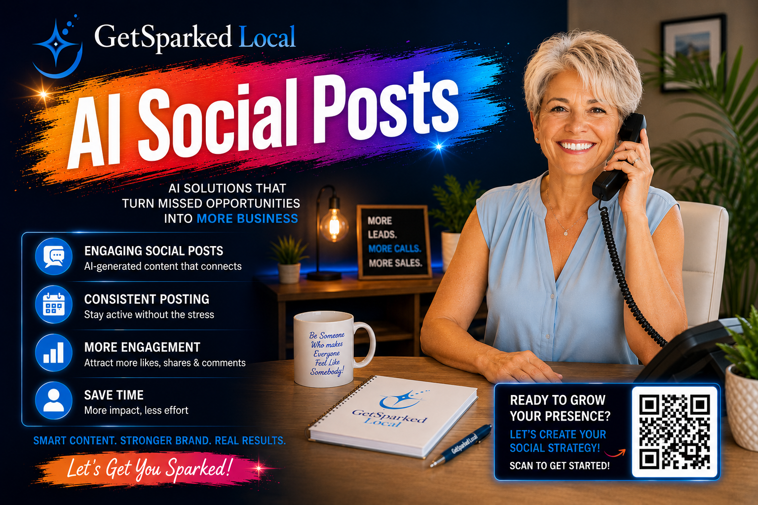 AI Social Posts illustration