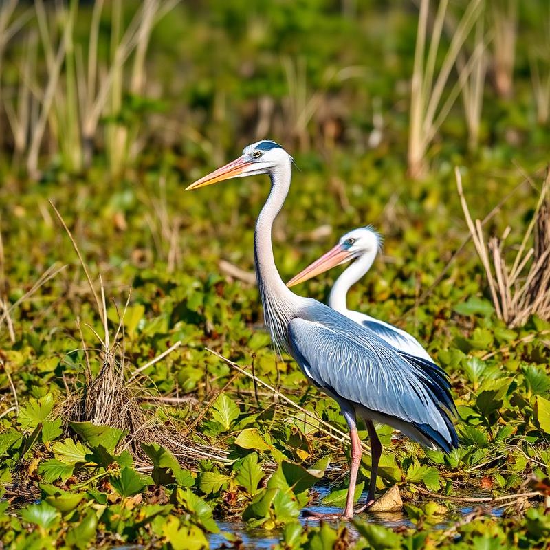 Florida wildlife in natural wetland setting